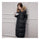 Winter Long Slim Warm Woman Down Coat Racoon Fur Collar    black   S - Mega Save Wholesale & Retail - 1