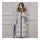 Winter Long Slim Warm Woman Down Coat Racoon Fur Collar   grey   S - Mega Save Wholesale & Retail - 1
