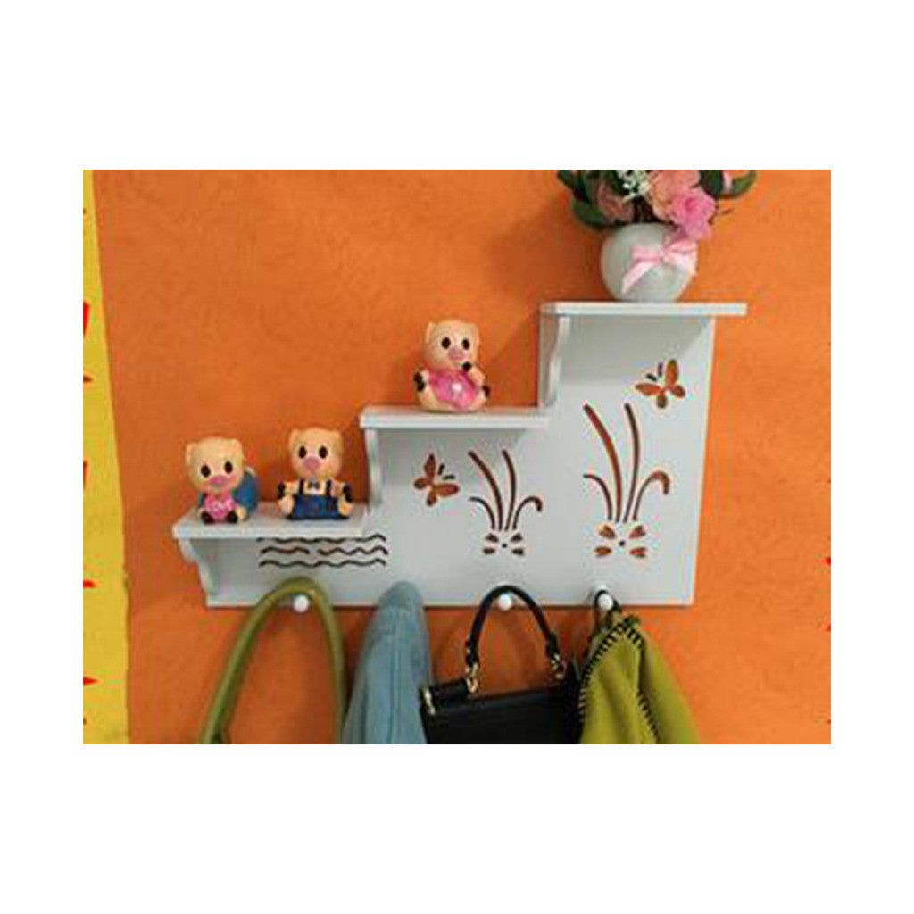 Creative Rack Storage Rack Living Room Wall without Hole Wall Hanging Hat Rack - Mega Save Wholesale & Retail - 1
